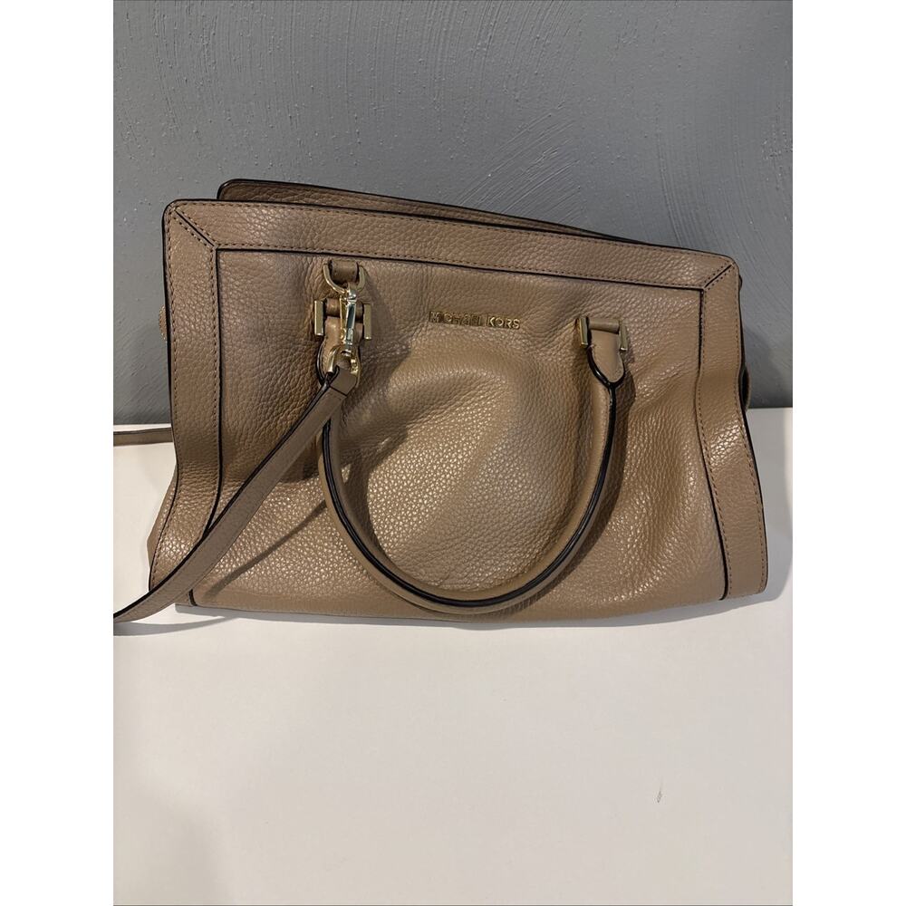 Michael Kors Tan Leather Satchel Handbag